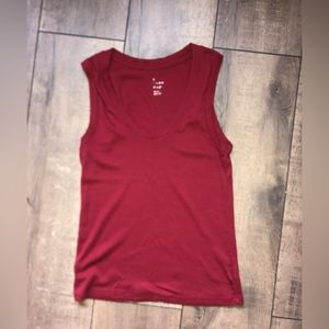 Red tank top